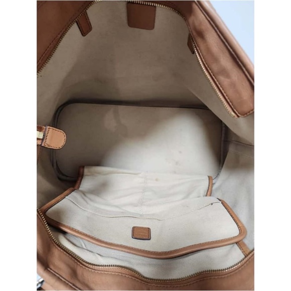Authentic MCM Shopping Tote Bag Brown/Beige - Picture 6 of 12
